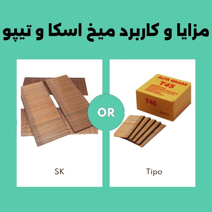 مزایا و کاربرد میخ اسکا و تیپو
