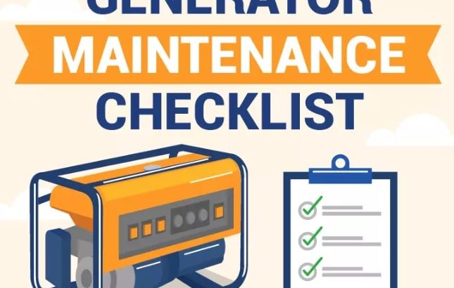 چک لیست جهت سرویس و نگهداری دیزل ژنراتور