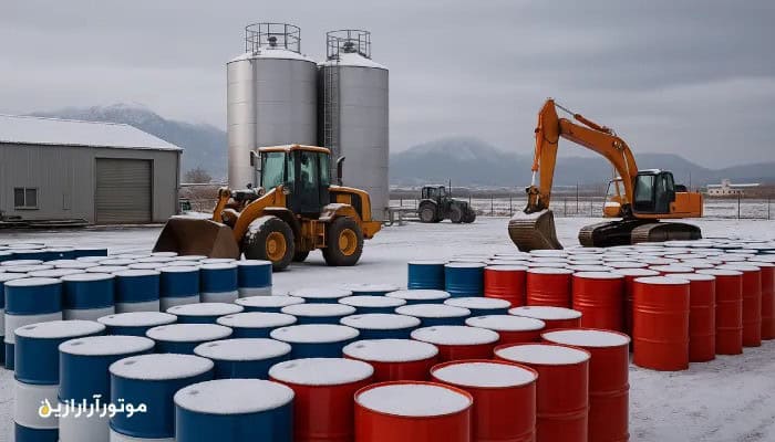 روغن موتور و روغن صنعتی سپیدان و اقلید؛ بهترین انتخاب برای ماشین‌آلات مناطق سردسیر