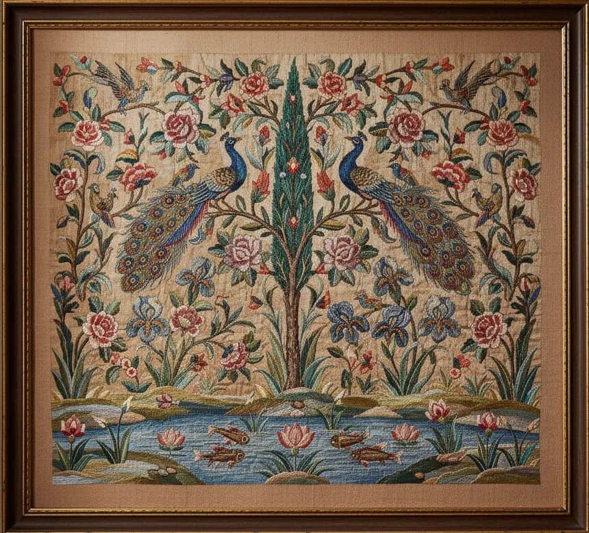 هنر ابریشم کاری