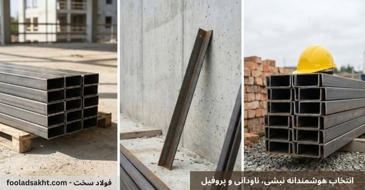 مدیریت هزینههای ساختوساز با انتخاب هوشمندانه نبشی، ناودانی و پروفیل