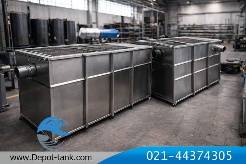 چربی گیر استیل ساخته شده در کارخانه گروه صنعتی دپوت تانک