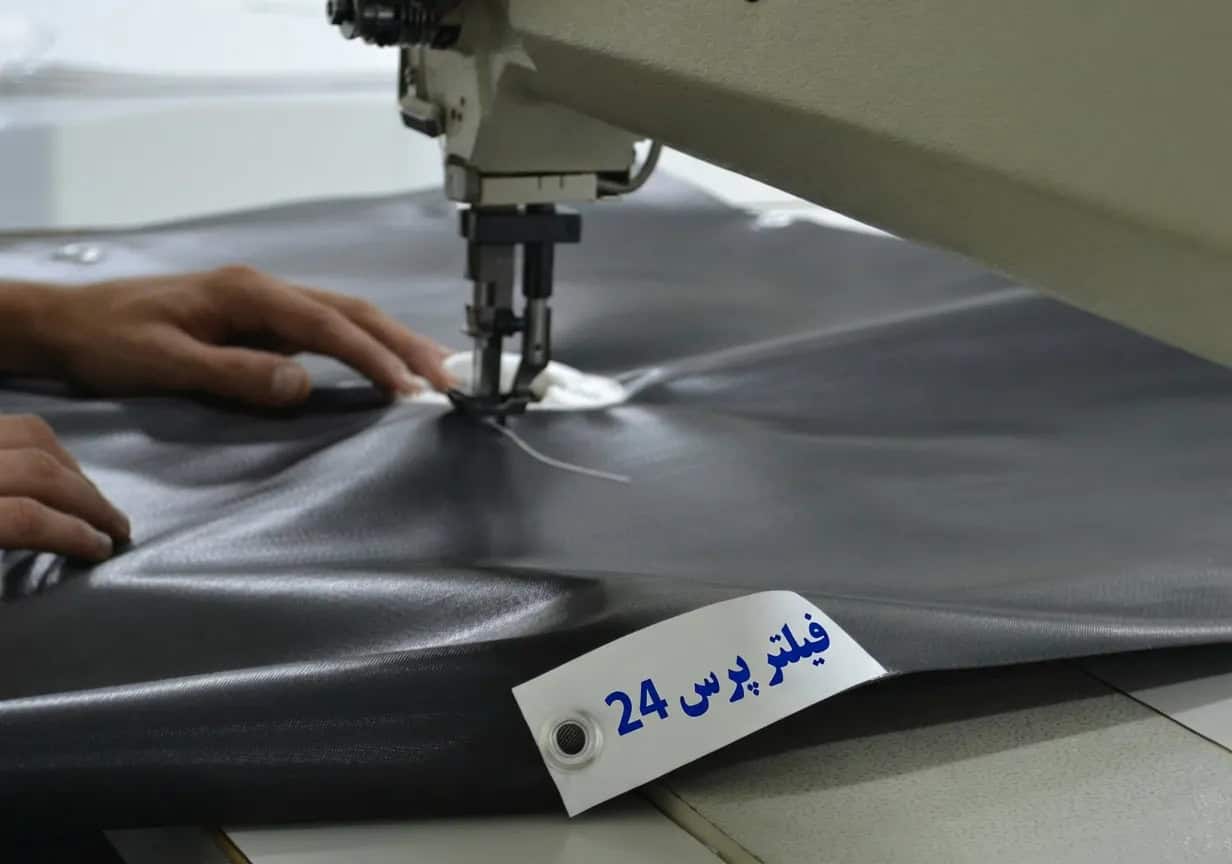 پارچه فیلتر پرس آماده نصب