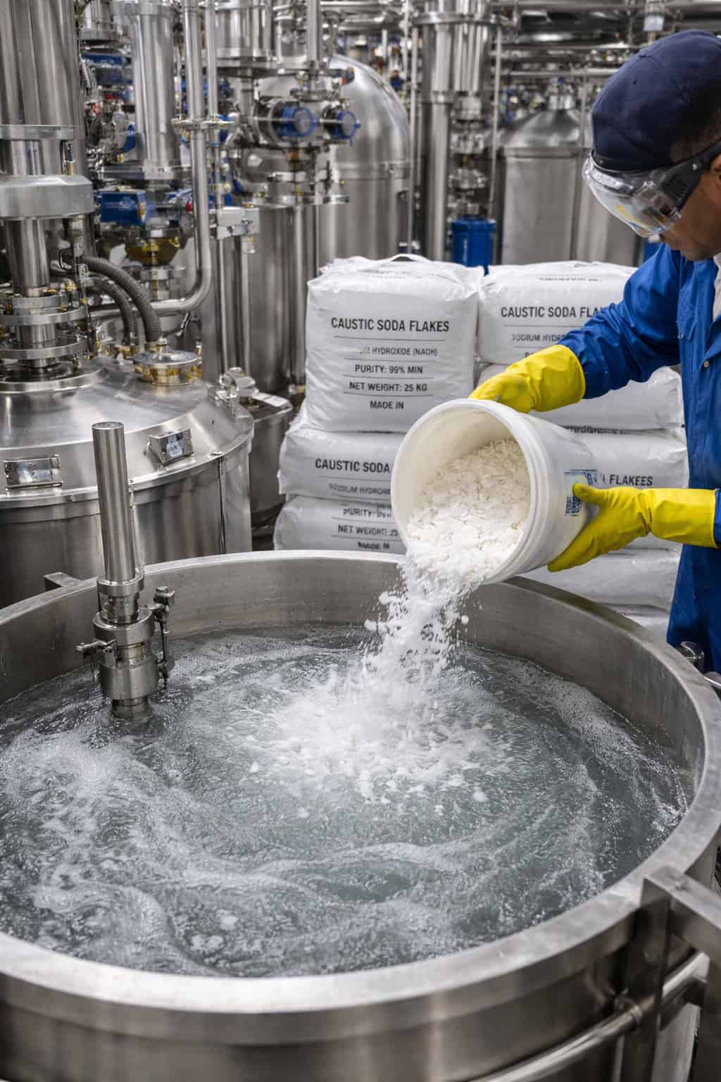 کاربرد سود پرک در صنایع شیمیایی و شوینده