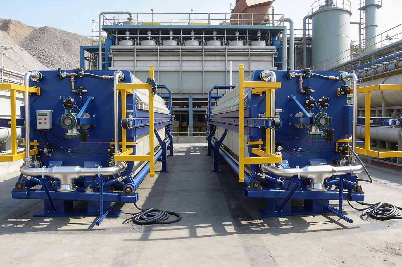 فیلتر پرس صنعتی اتوماتیک ربات دار