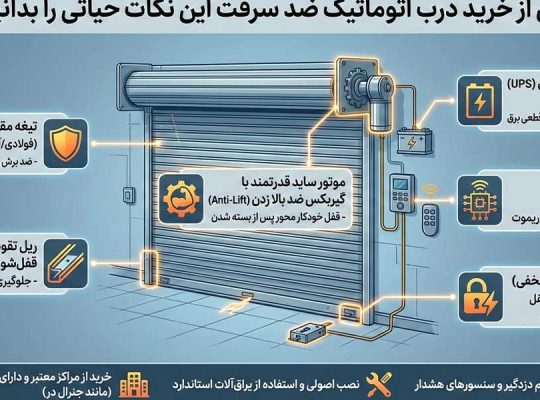 درب اتوماتیک ضد سرقت چیست؟ راهنمای کامل خرید و انتخاب