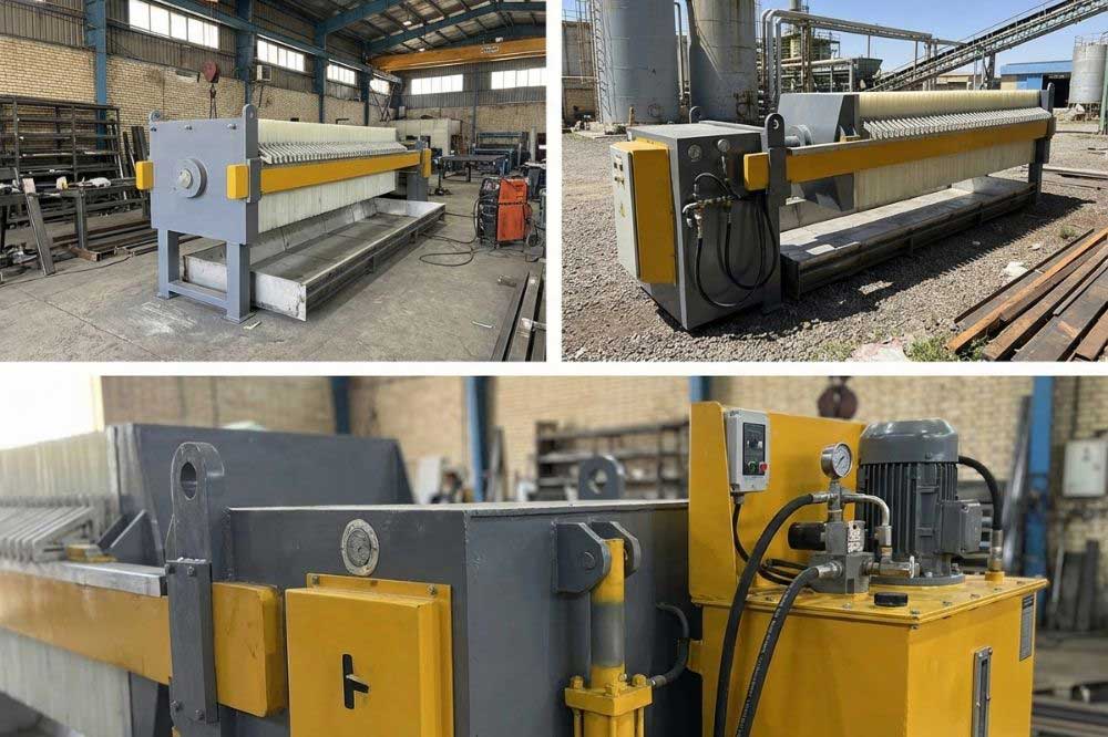 فیلتر پرس صنعتی هیدرولیک برقی