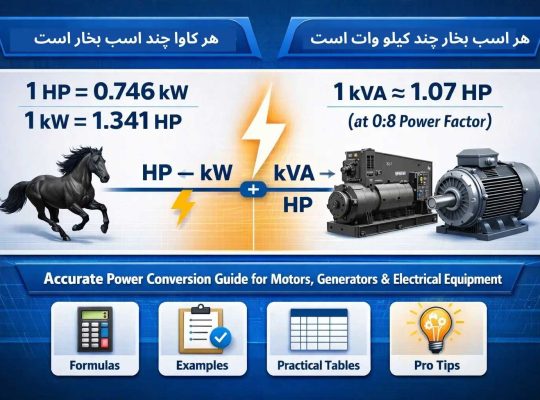 هر کاوا چند اسب بخار است؟ هر اسب بخار چند کیلو وات است؟