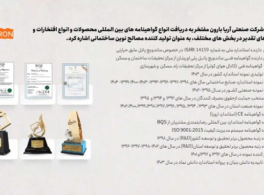 آریا بارون توس؛ انتخابی برای مدیران خرید پروژههای صنعتی و ساختمانی