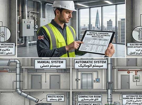 تفاوتهای فنی شوتینگ زباله دستی و تمام اتوماتیک