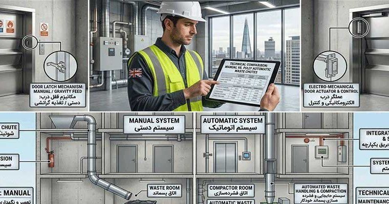 تفاوتهای فنی شوتینگ زباله دستی و تمام اتوماتیک