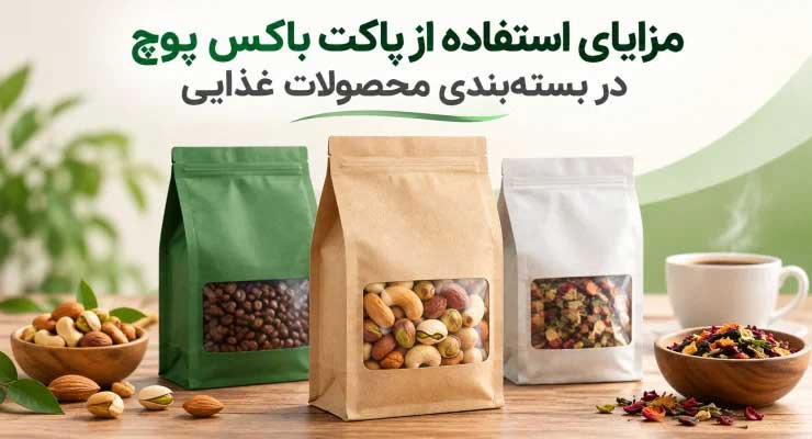 مزایای استفاده از پاکت باکس پوچ در بستهبندی محصولات غذایی