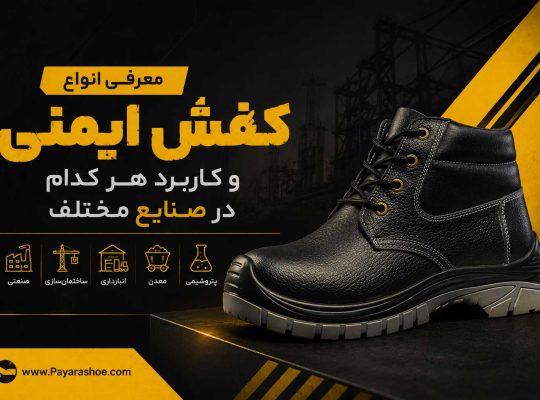 معرفی انواع کفش ایمنی و کاربرد هر کدام در صنایع مختلف