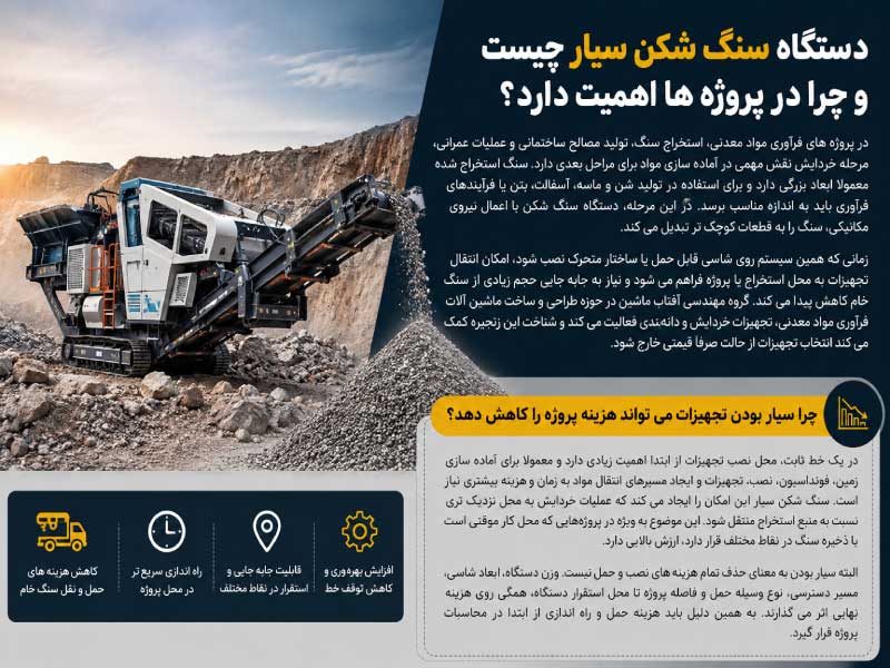 دستگاه سنگ شکن سیار